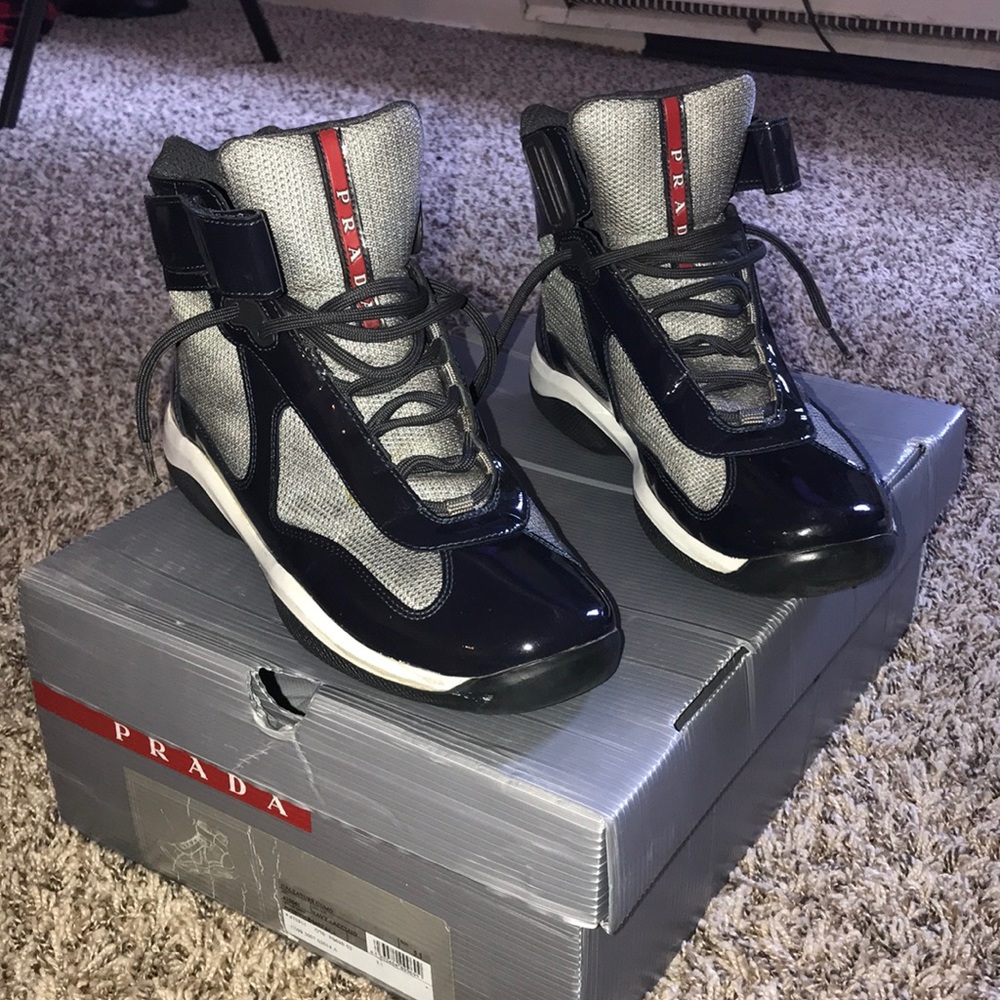 Prada high top sneakers